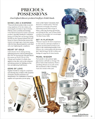 HARPER’S BAZAAR FEATURES THE LUXURIOUS, NOURISHING DIAMOND INFUSED 24K GOLD SERUM BY FOREVER FLAWLESS